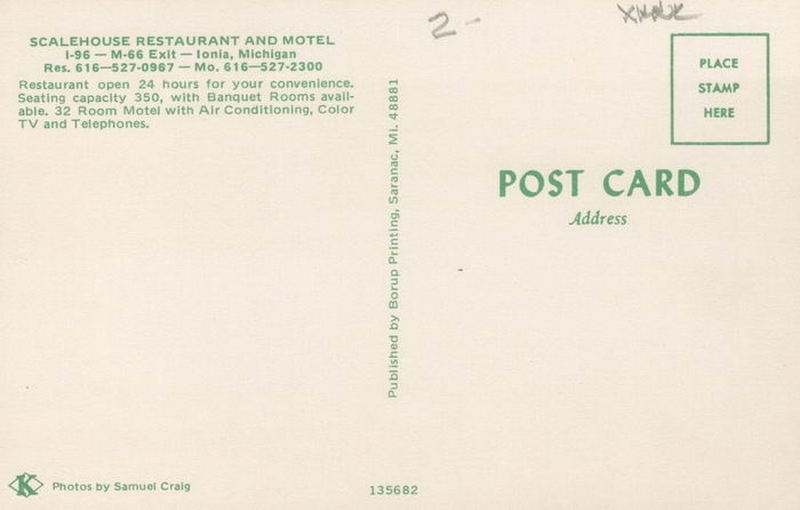 Scalehouse Restaurant and Hotel - Old Post Card